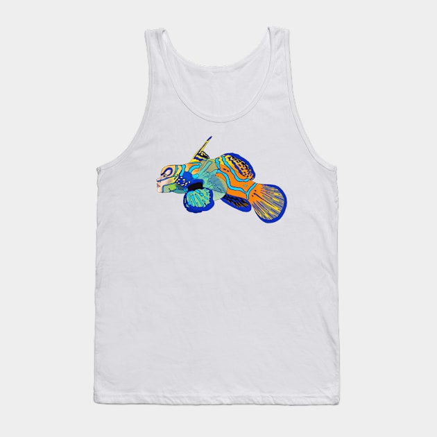 Mandarin Dragonet Ladyfish Tank Top by Rosiethekitty13